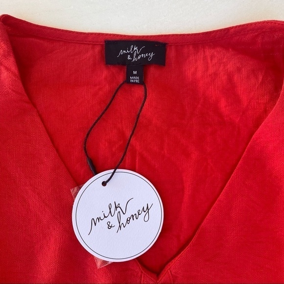 Puff sleeve blouse By Milk & Honey New - Picture 11 of 12